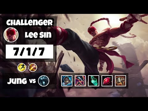Lee Sin vs Karthus KOREAN Challenger JUNGLE (7/1/7) - v11.13