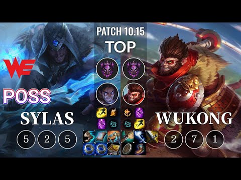 WE Poss Sylas vs Wukong Top - KR Patch 10.15