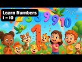 Kannada Kids Song Numbers 1 To 10 Learn With Fun Animals Kids Kids Corner Kannada