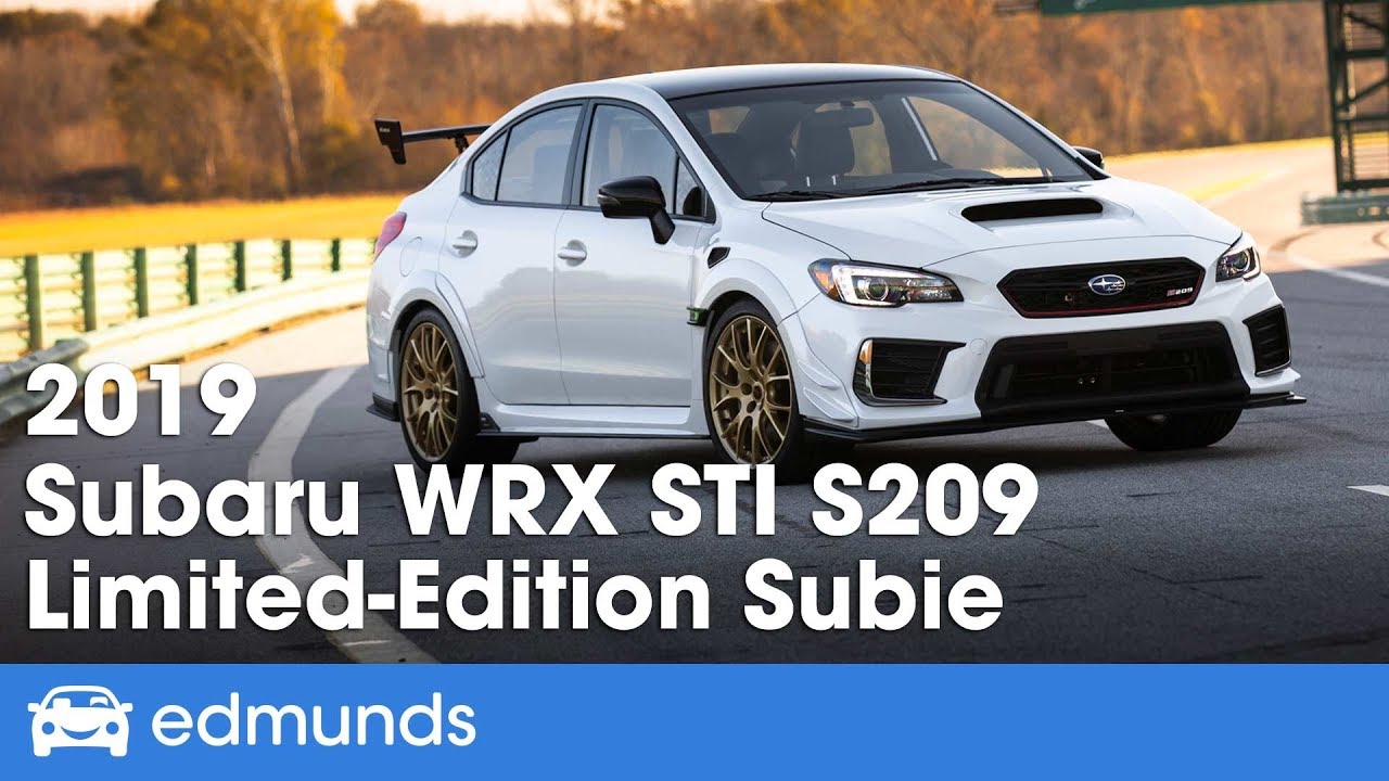Used 2019 Subaru Sti S209 Prices Reviews And Pictures Edmunds