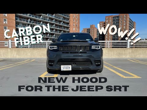 NEW CARBON FIBER DEMON HOOD INSTALLED ON MY JEEP SRT!!!