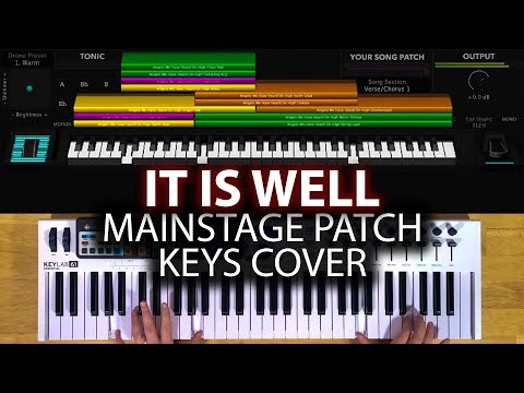 It Is Well MainStage patch keyboard cover- Bethel Music
