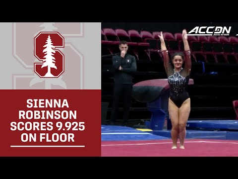 Stanford's Sienna Robinson Scores 9.925 On Floor Exercise