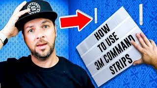 How to Use 3M Command Strips & hang Pictures on your walls without Damage (Instructions)