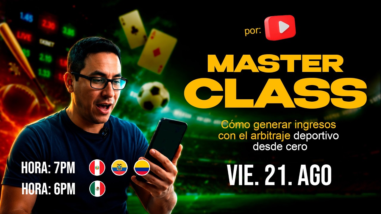MASTERCLASS | Como GENERAR DINERO con el ARBITRAJE DEPORTIVO desde CERO