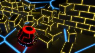 Tron effect wall smashing sphere (Blender 2.72)