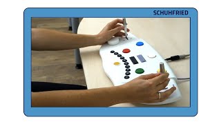 SCHUHFRIED response panel and foot-operated keys in action