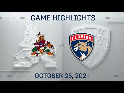 NHL Highlights | Coyotes vs. Panthers - Oct. 25, 2021