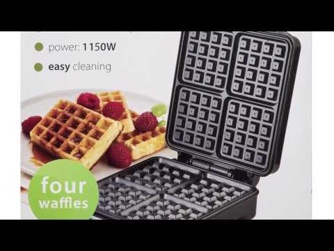 Camry | Vaflinė | CR 3025 | 1150 W | Number of pastry 4 | Belgium | Juodas/Nerūdijantis plienas video