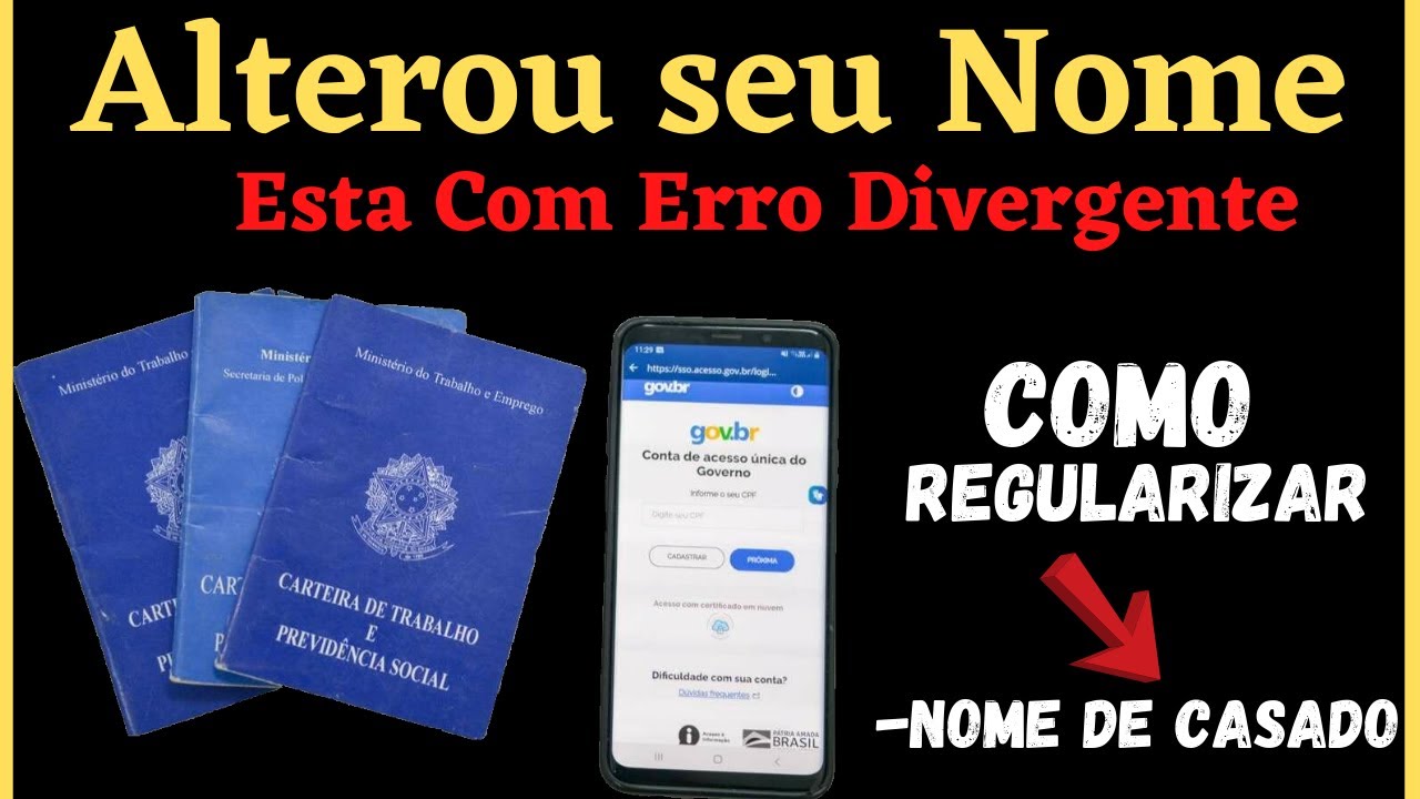 ALTEREI MEU NOME PARA NOME DE CASADO