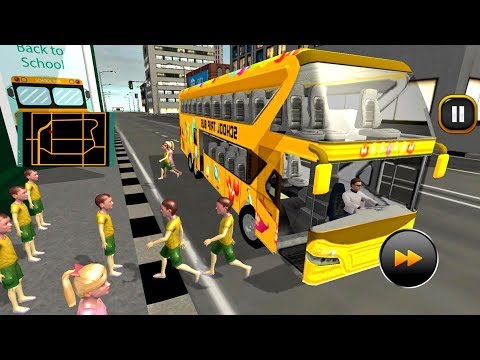 School Bus Driver Simulator 2018 City Fun Drive - Android gameplay