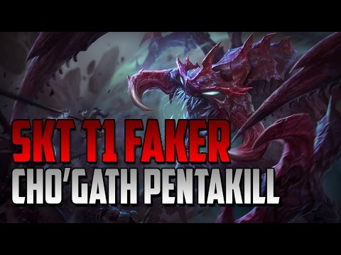 SKT T1 FAKER CHO'GATH PENTAKILL | SEASON 5 | LEAGUE OF LEGENDS ᴴᴰ