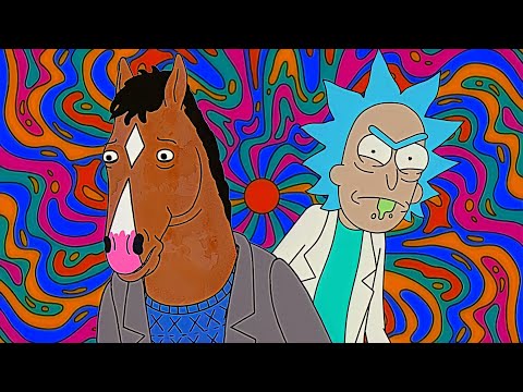 Rick and Morty vs BoJack Horseman. Universal Rap Battles (ft. MultiSuperVids)