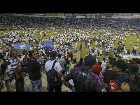 At least twelve dead in mass panic at football stadium