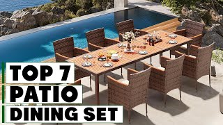 7 Top-Rated Patio Dining Sets for Your Outdoor Oasis