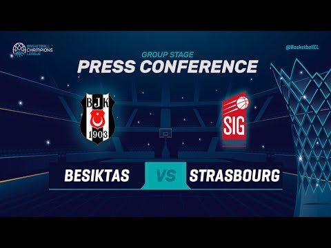 Besiktas Sompo Japan v SIG Strasbourg - Press Conf. - Basketball Champions League 2018-19