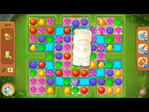 Gardenscapes Level 669 NO BOOSTERS
