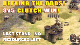 Castles vs No Wood! Can I Win With Just Defense  Age of Empires 2