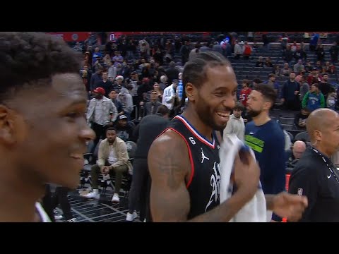 Anthony Edwards is that funny he had Kawhi Leonard laughing 😂