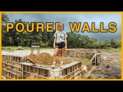 Pouring Our Own Concrete Walls | Building Our Own House #ep3