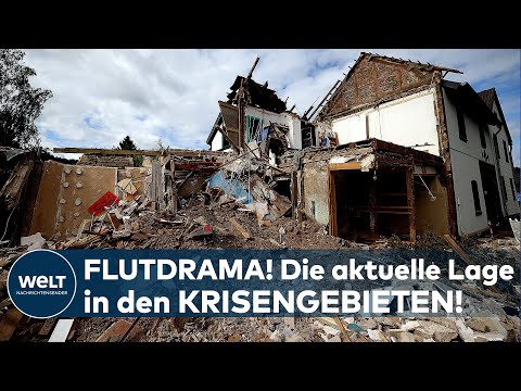 FLUTKATASTROPHE: Die aktuelle Situation in den Krisengebieten in NRW und Rheinland-Pfalz I WELT News