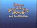 Disney S SingAlong Songs 1990 Promo VHS Capture