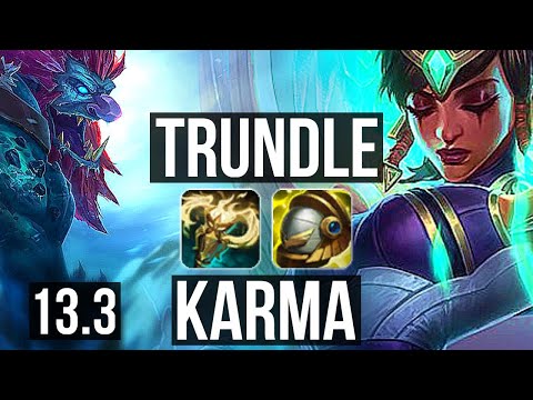 TRUNDLE & Sivir vs KARMA & Twitch (SUP) | 1/1/18 | EUW Master | 13.3