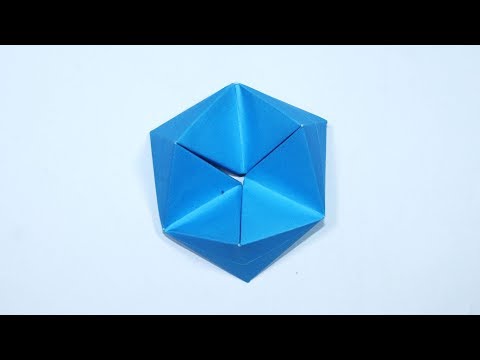 How To Make an Origami Moving Flexagon That Moves Forever - Easy Flexagon Instructions