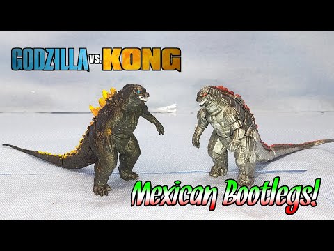 Godzilla vs Kong Mini Figures review! Mexican Bootlegs!