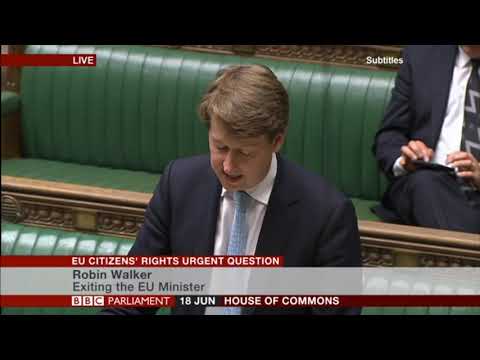 EU Citizens' Rights Urgent Question from Alberto Costa