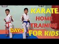 30 Minutes Karate Workout Session Day 1 Learn Karate At Home Karate Class For Kids