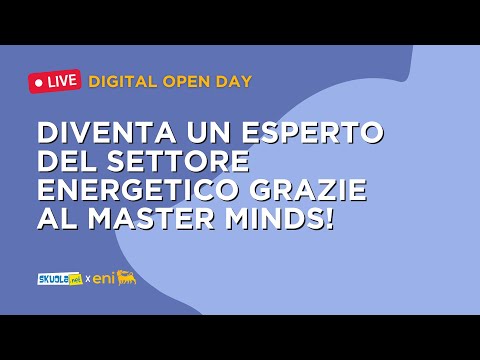 Digital Open Day con Eni: diventa un esperto del settore energetico grazie al Master MiNDS!