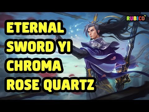ETERNAL SWORD YI CHROMA ROSE QUARTZ SKIN SPOTLIGHT - LEAGUE OF LEGENDS
