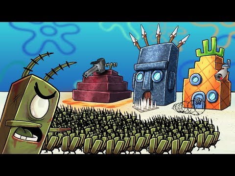 Minecraft | SECURE BASE CHALLENGE IN BIKINI BOTTOM - Zombie Planktons! (Spongebob Base) Video