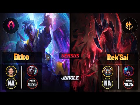 Blaber EKKO (Jungle) [Dark Harvest] VS REK'SAI - Challenger NA Patch 10.25