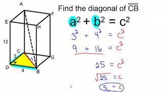 Pythagorean Theorem diagonals