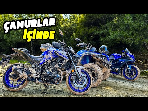 Ormanda Motor Sürerken Kaza! - Çamura Battık - R7 Motovlog