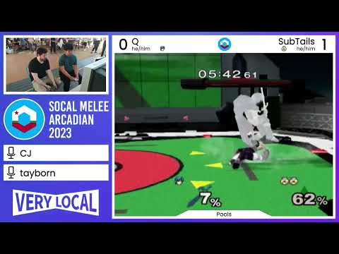 SoCal Melee Arcadian 2023 - Q (Marth) vs. SubTails (Sheik) - Winners' Pools
