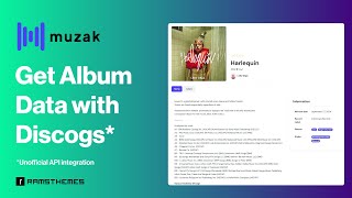GET ALBUM DATA with Discogs API on MUZAK WordPress Theme