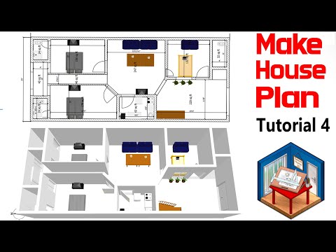 How to make design draw build your own house map easily at home Marla House planning in Urdu Hindi