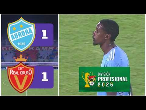 RESUMEN COMPLETO: Aurora 1 – 1 Real Oruro | Liga de la División Profesional, Fecha 7