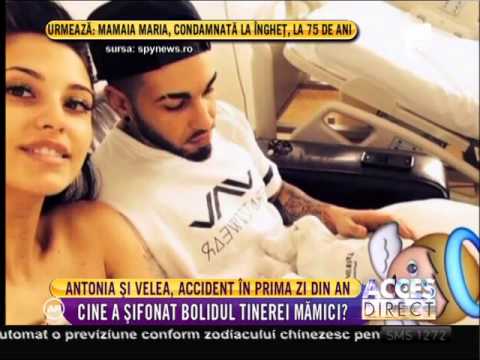 Antonia şi Alex Velea, accident în prima zi din an