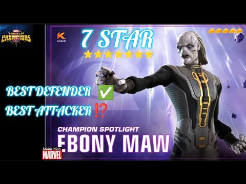 MCOC 7* EBONY MAW🤩 ONLY A DEFENDER?? 🧀