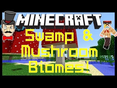 AdamzoneTopMarks - Minecraft 1.8 GIANT MUSHROOMS & Swamp Biomes!