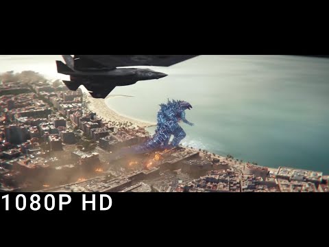 Godzilla vs Tiamat. Gojira attacks Tiamat to take her lair. Godzilla X Kong: The New Empire.