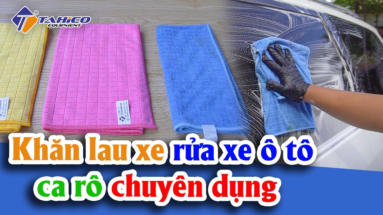 Khăn lau xe rửa xe ô tô và xe máy kiểu ca rô kích thước 50×55 cm 15
