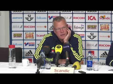 Se hela presskonferensen med Janne Andersson