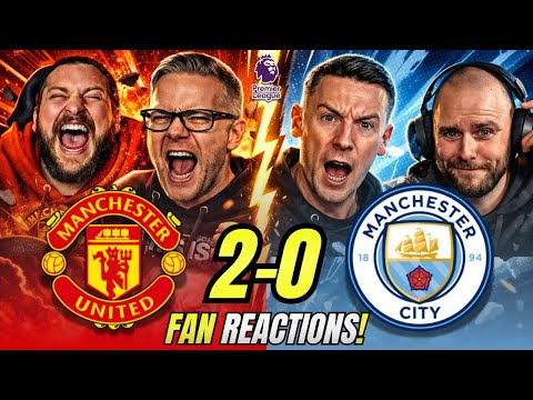 Manchester United & City Fans React to Manchester United 2-0 City | Premier League Fan Reactions
