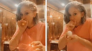 Tipsy Woman Discovers Genius Egg Peeling Hack