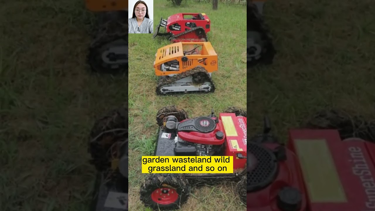 agricultural robotic gasoline sharp mowing blades wireless radio control grass trimmer